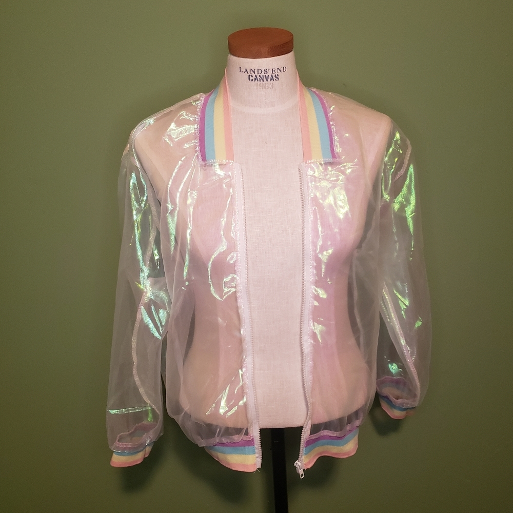 E-Girl Pastel Halo Rainbow Jacket M